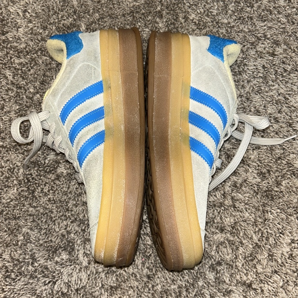 Adidas Originals Gazelle Bold platform sneakers in blue Size 6.5 Womens 8-8.5